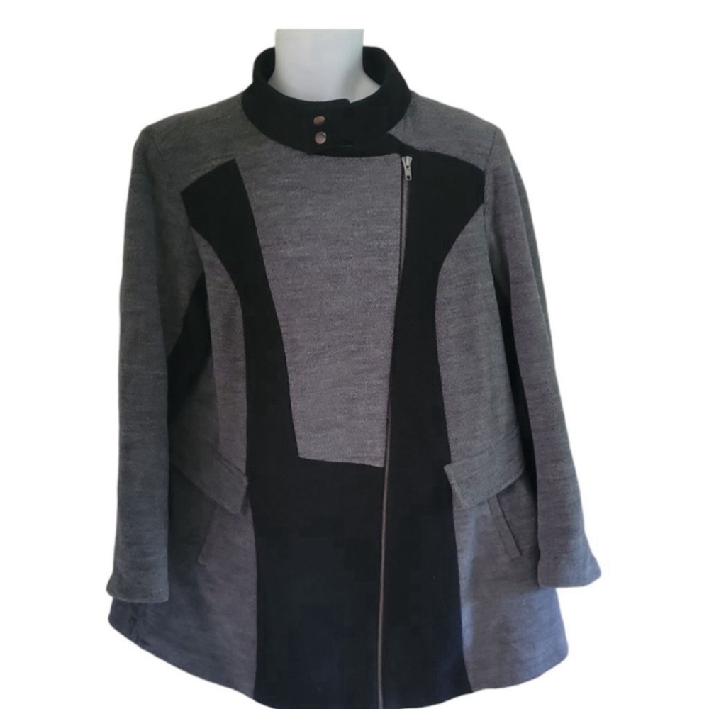 Torrid Color Block Coat Size 2x - image 2